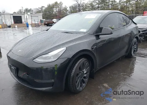 2023 Tesla Model Y Performance Dual Motor All-Wheel Drive from USA, damaged, VIN 7SAYGDEFXPF766593